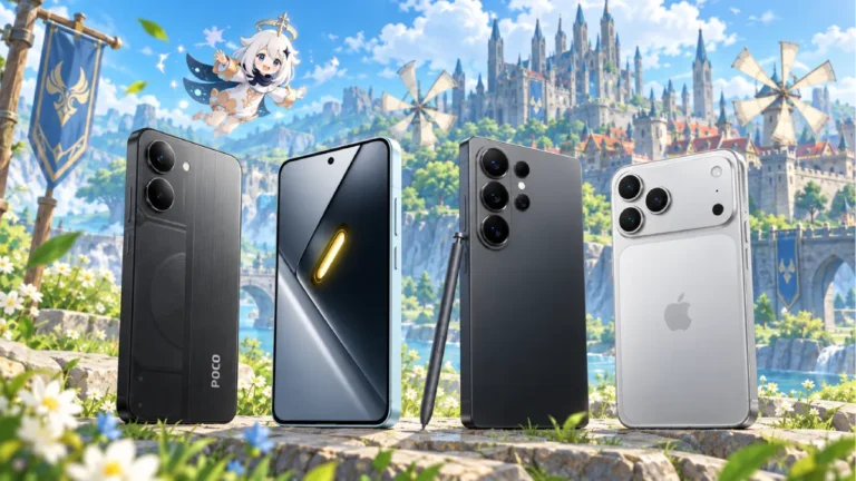 Mejores celulares para jugar Genshin Impact en 2026