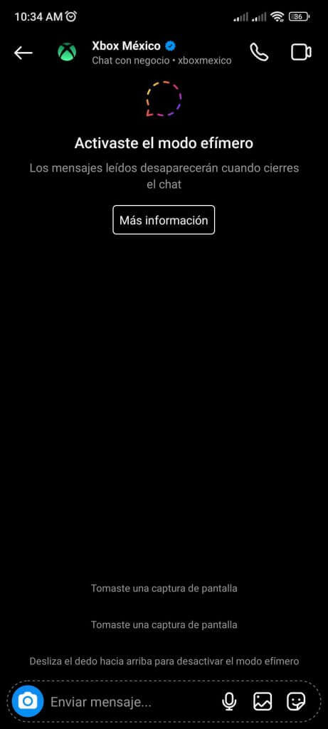 Instagram modo efimero