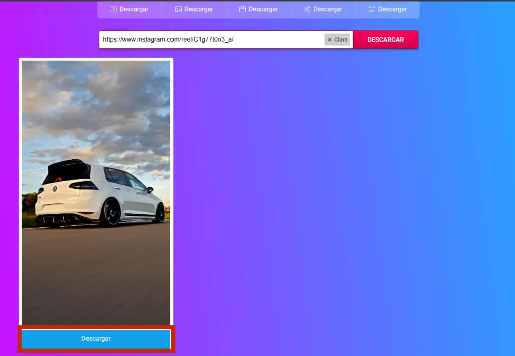 Cómo descargar reels de Instagram