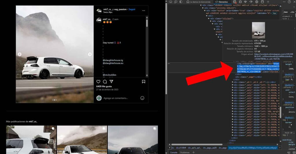 Cómo descargar imágenes de Instagram
