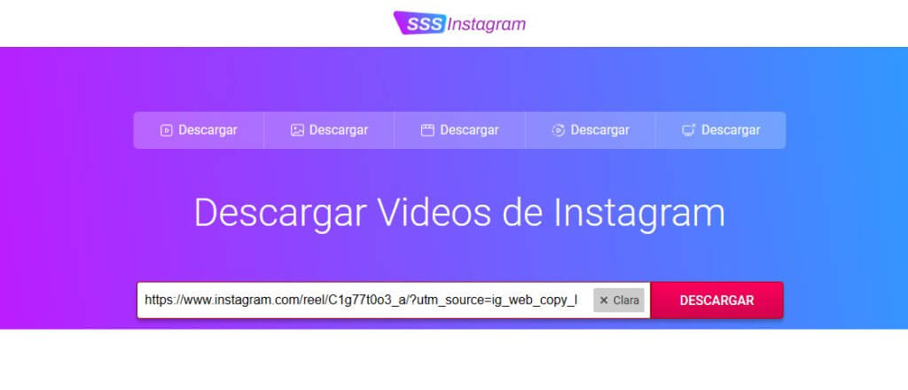 Cómo descargar videos de Instagram